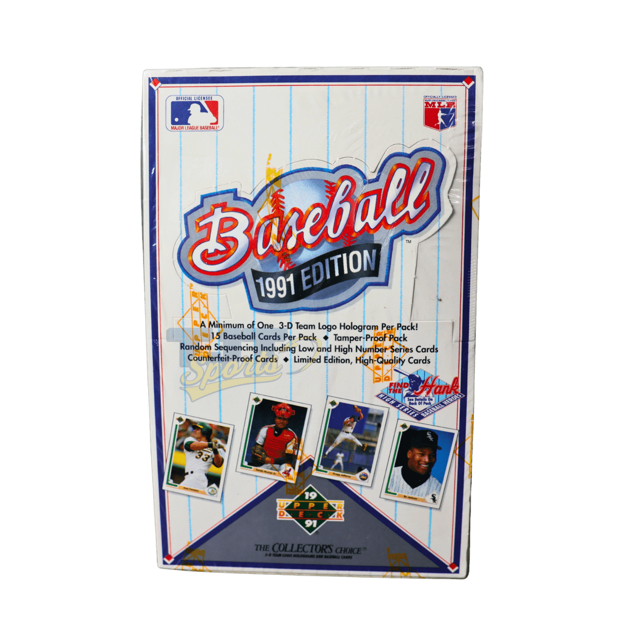 1991 Upper Deck MLB Hobby Box Collectors Choice - Find the Hank Edition - Upper Deck