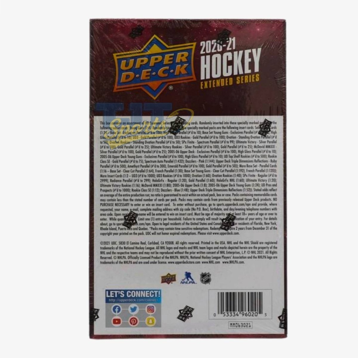 2020/21 Upper Deck Extended Series Hockey Hobby Box - Upper Deck