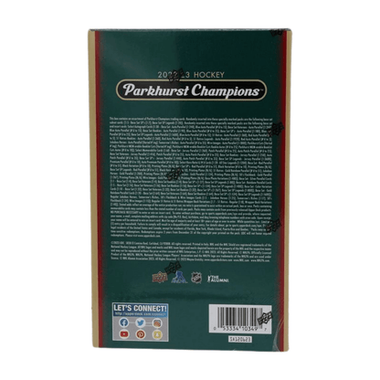 2022 - 23 Upper Deck Parkhurst Champions Hockey Hobby Box - Upper Deck