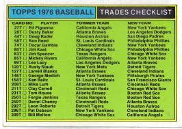 1976 TOPPS BASEBALL COMPLETE 44 CARD TRADED SET Ex Mint