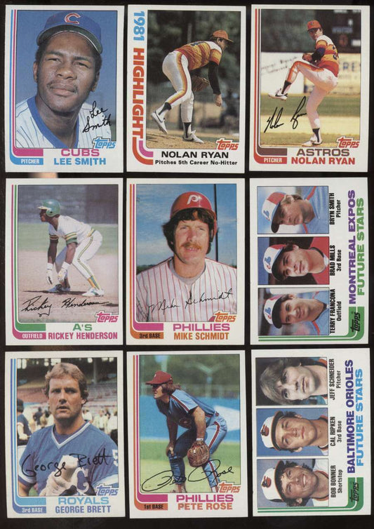 1982 TOPPS BASEBALL COMPLETE SET 1-792 OVERALL Near Mint