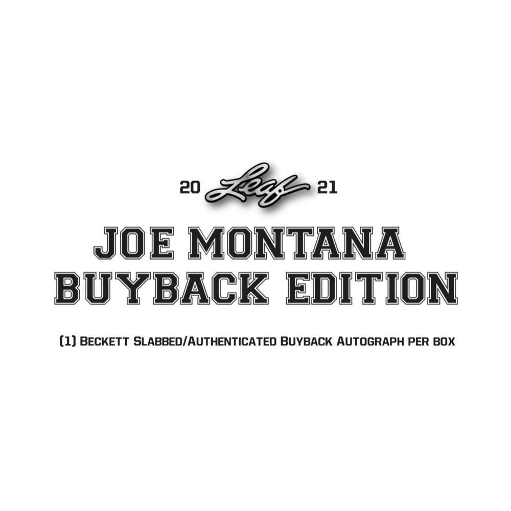 2021 Leaf JOE MONTANA Buyback Edition