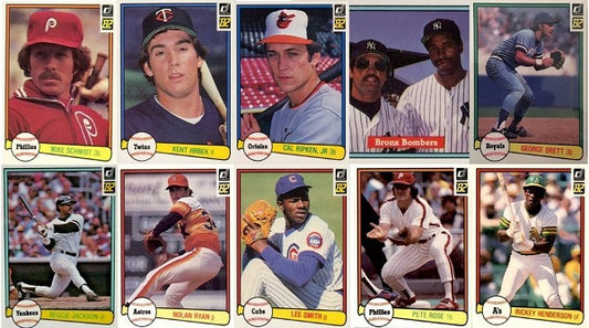 1982 DONRUSS BASEBALL COMPLETE SET 1-660 OVERALL Near Mint
