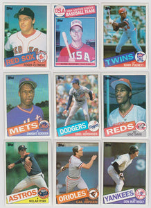 1985 TOPPS BASEBALL COMPLETE SET 1-792 OVERALL Near Mint In Pages and Album