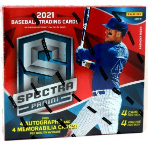 2021 Panini Spectra Baseball Hobby Pack ~ Buy 4 packs for a sealed box