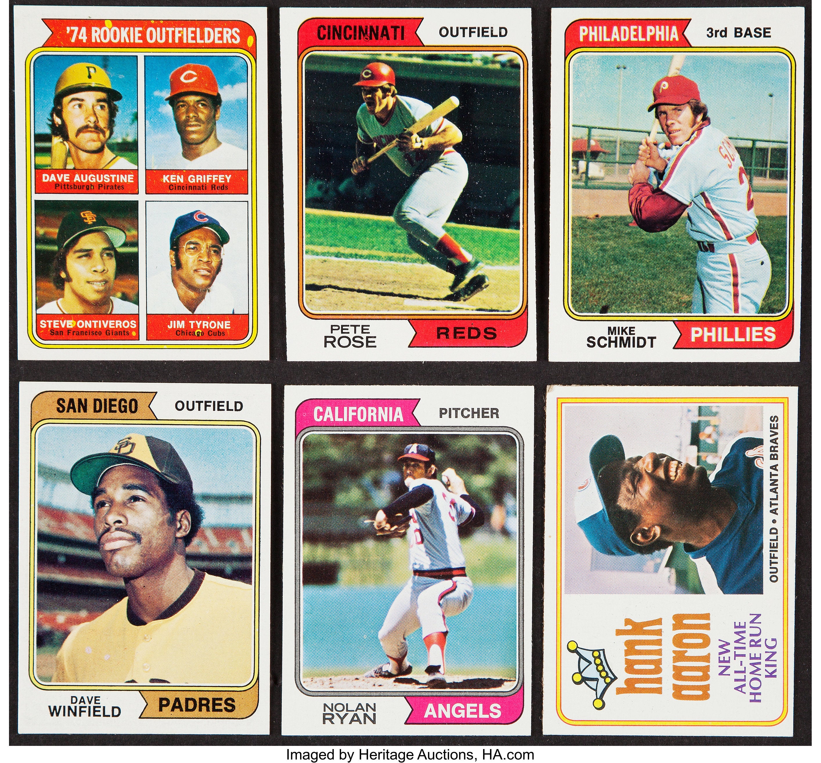 Sold at Auction: 25 Different 1974 Topps Baseball Cards w/ Dusty