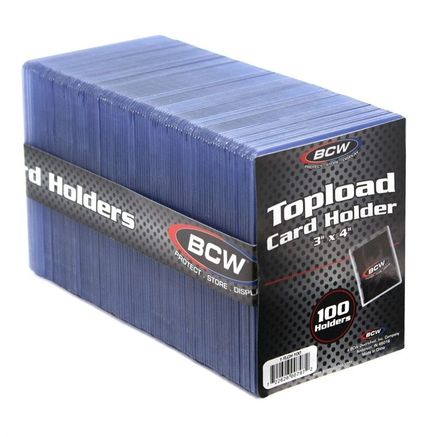 1 CASE BCW REGULAR TOP LOADERS 10 PACKS OF 100 ~ 1,000 TOP LOADERS! - TJT SPORTS